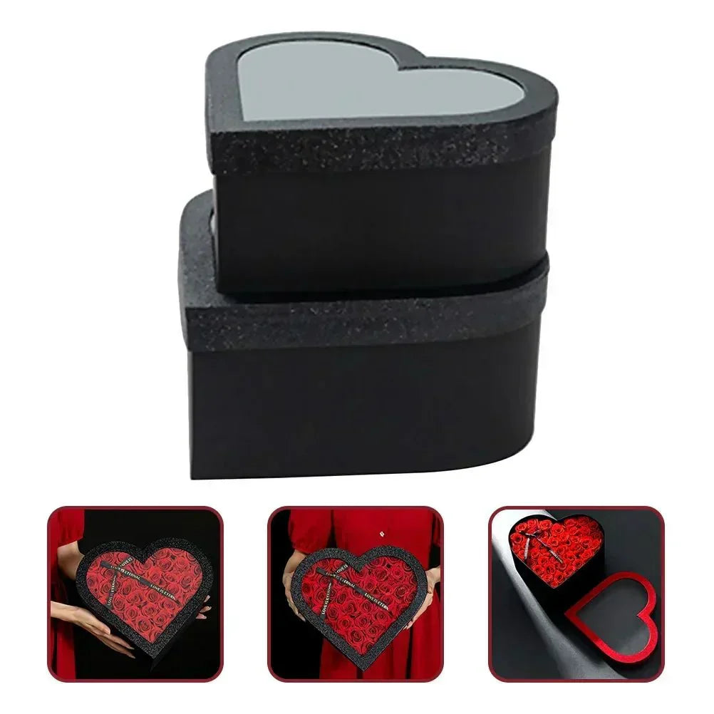 Amour Box Elegant Heart Shaped Gift Box For Romantic Flower Presentations | Temsk