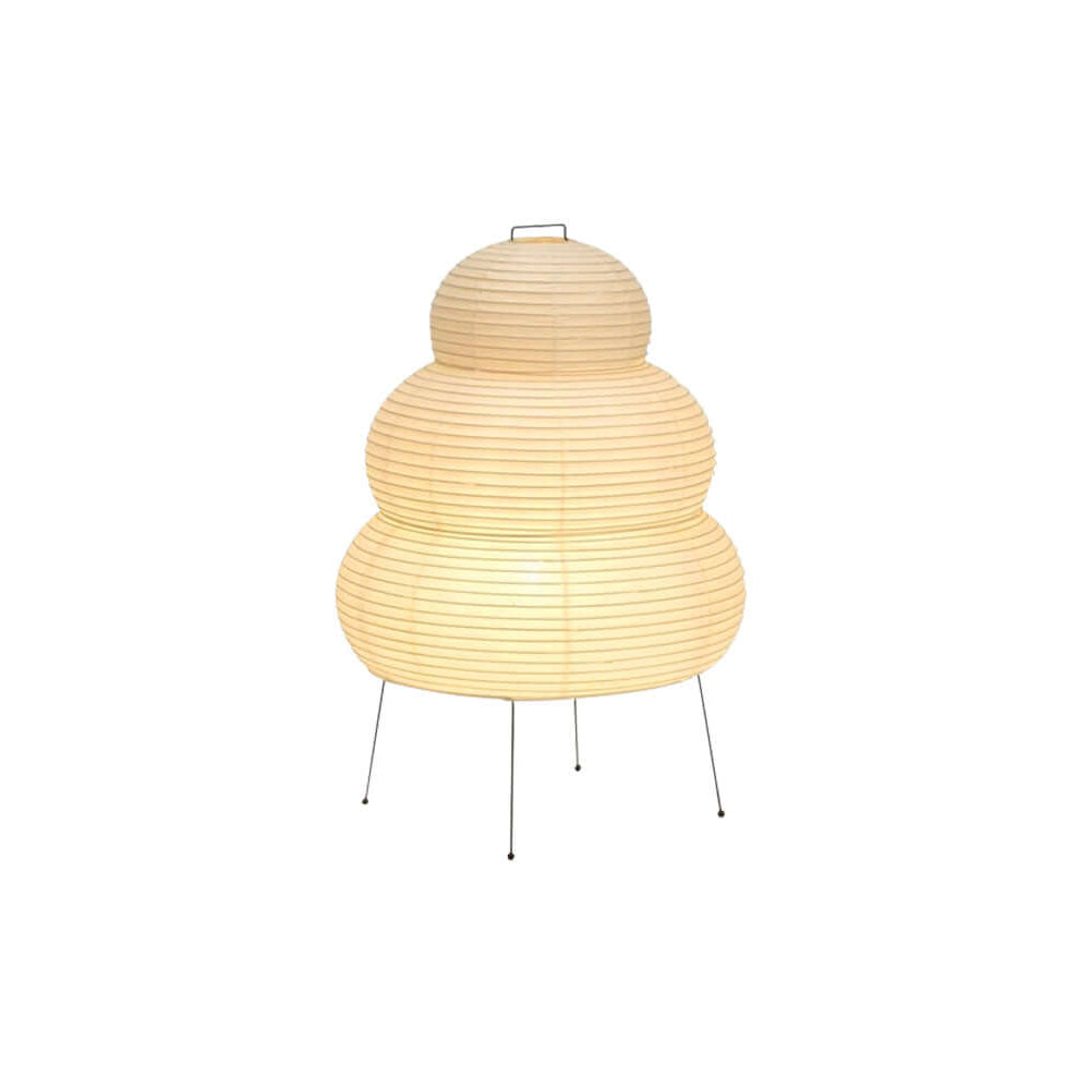 Rice Paper Floor Lamp With Layered Paper Shade | Temsk