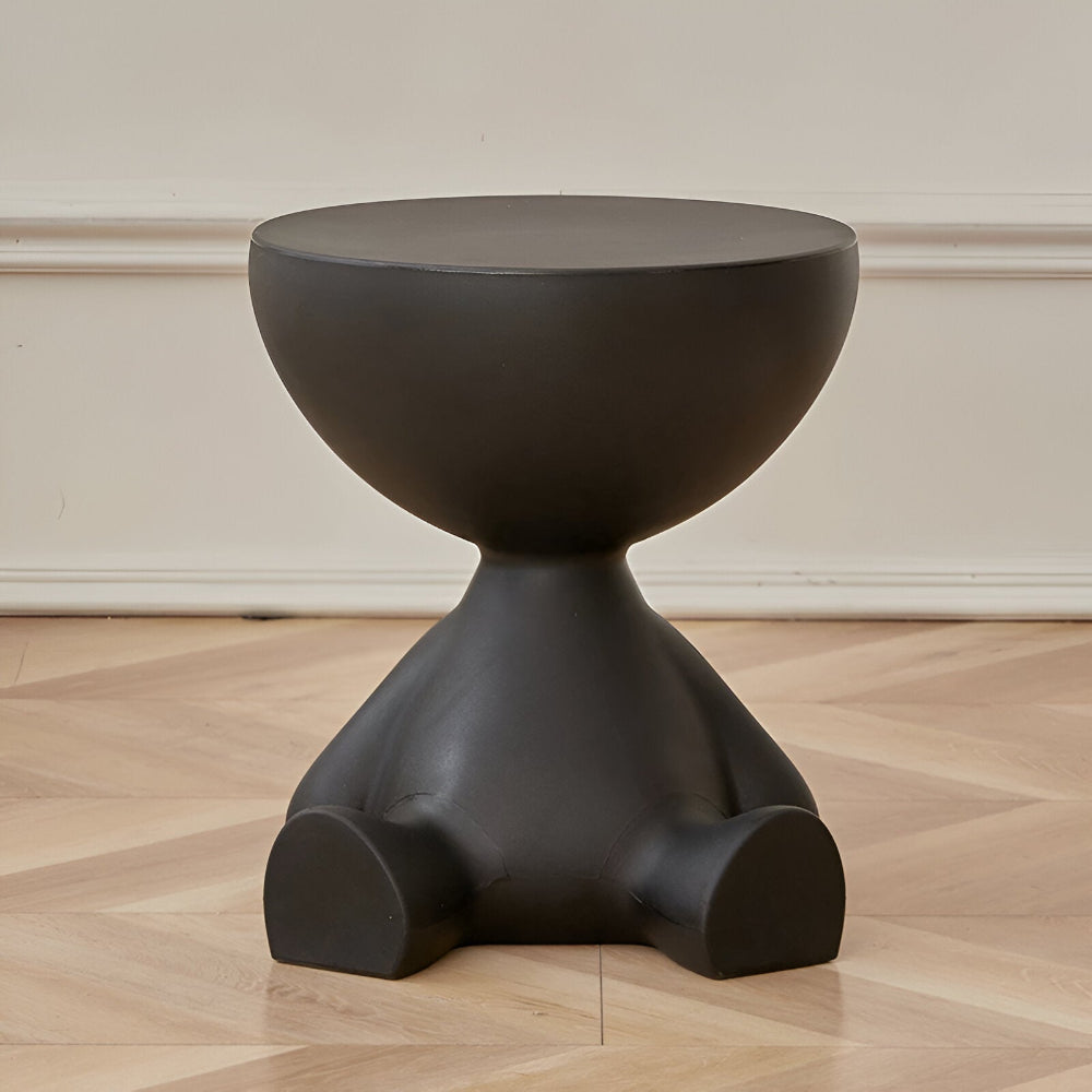 Round Modern Coffee Table With Stylish Accent Side Table For Living Rooms | Temsk