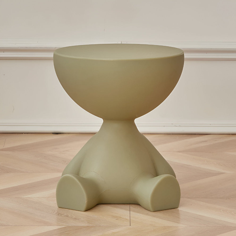 Round Modern Coffee Table With Stylish Accent Side Table For Living Rooms | Temsk