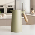 Aurelia Elegant Double-Wall Glass Carafe With Wooden Handle For Hot And Cold Drinks | Temsk