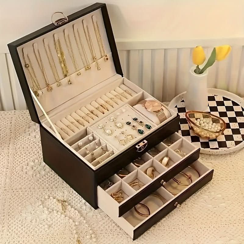 Aurora Leather Jewelry Box For Stylish Storage And Organization | Temsk