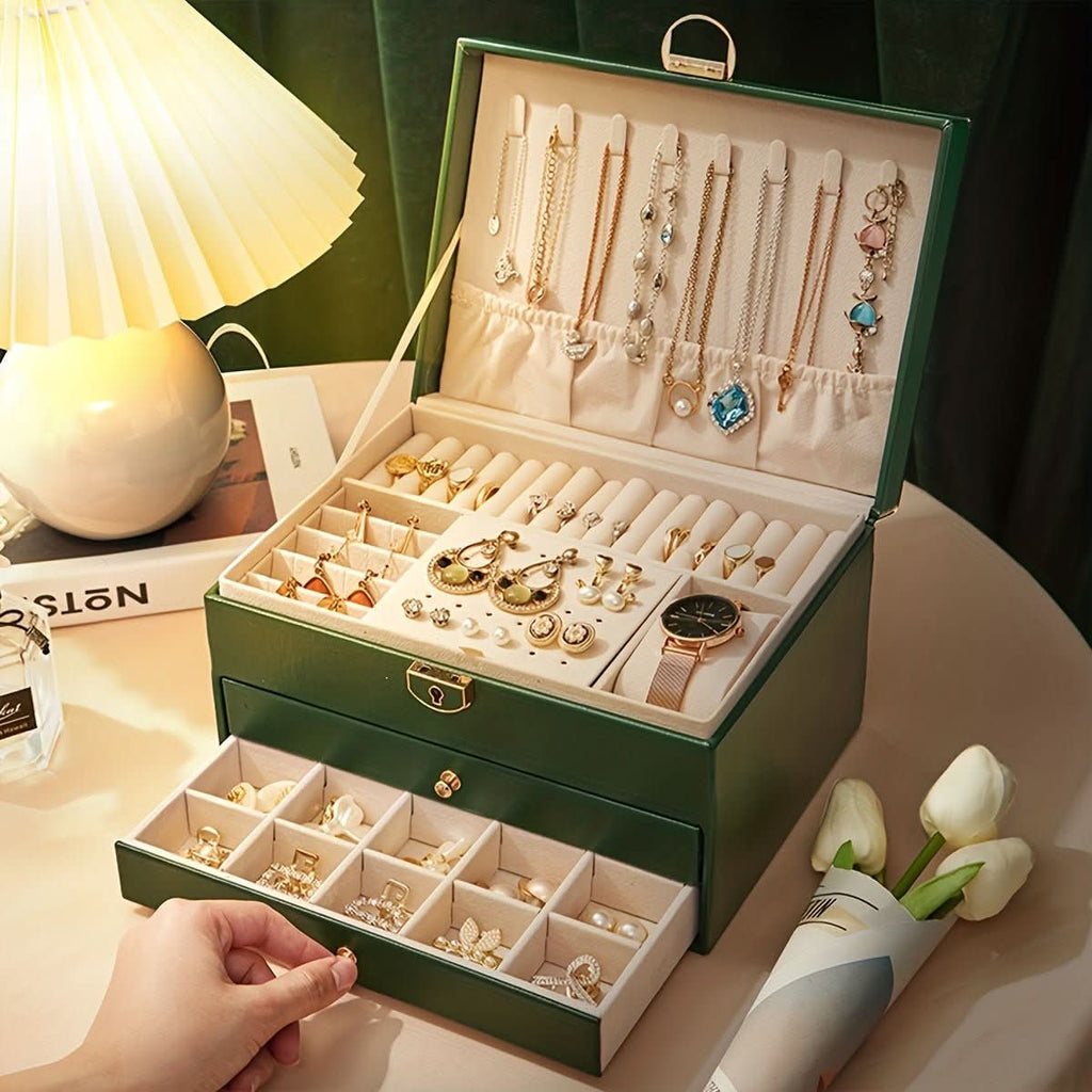 Aurora Leather Jewelry Box For Stylish Storage And Organization | Temsk