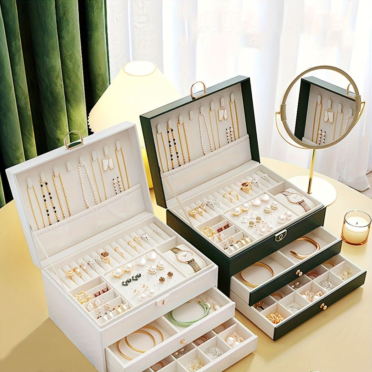 Aurora Leather Jewelry Box For Stylish Storage And Organization | Temsk
