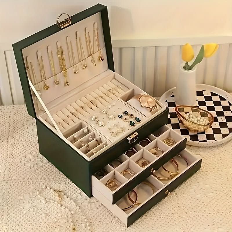 Aurora Leather Jewelry Box For Stylish Storage And Organization | Temsk