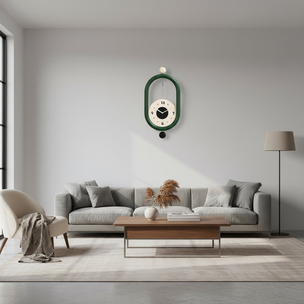 Aurelia dlouhé nástěnné hodiny s luxusním 3D designem a tichým chodem | Temsk