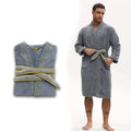 RegalVelour Elegant Men's Bathrobe in Thick Velvet | Temsk