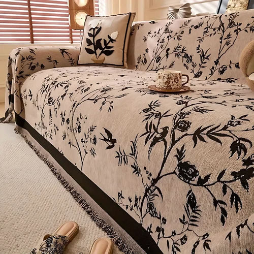 CozyNest Chenille Sofa Cover Softura Version By Temsk Soft Durable Non Slip For Any Sofa