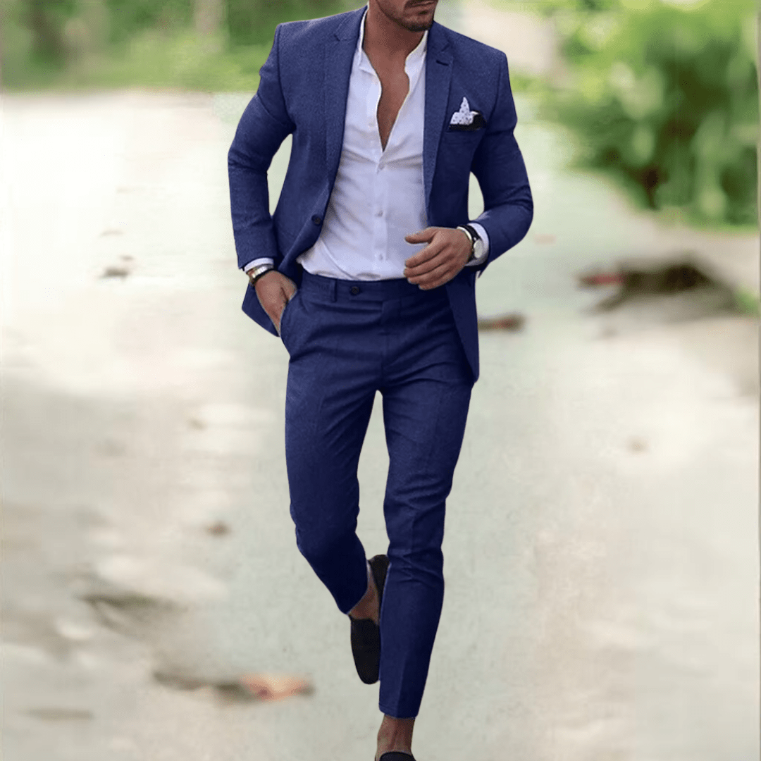 Valeron oblek elegantní slim fit pánský oblek na obchodní příležitosti a události | Temsk