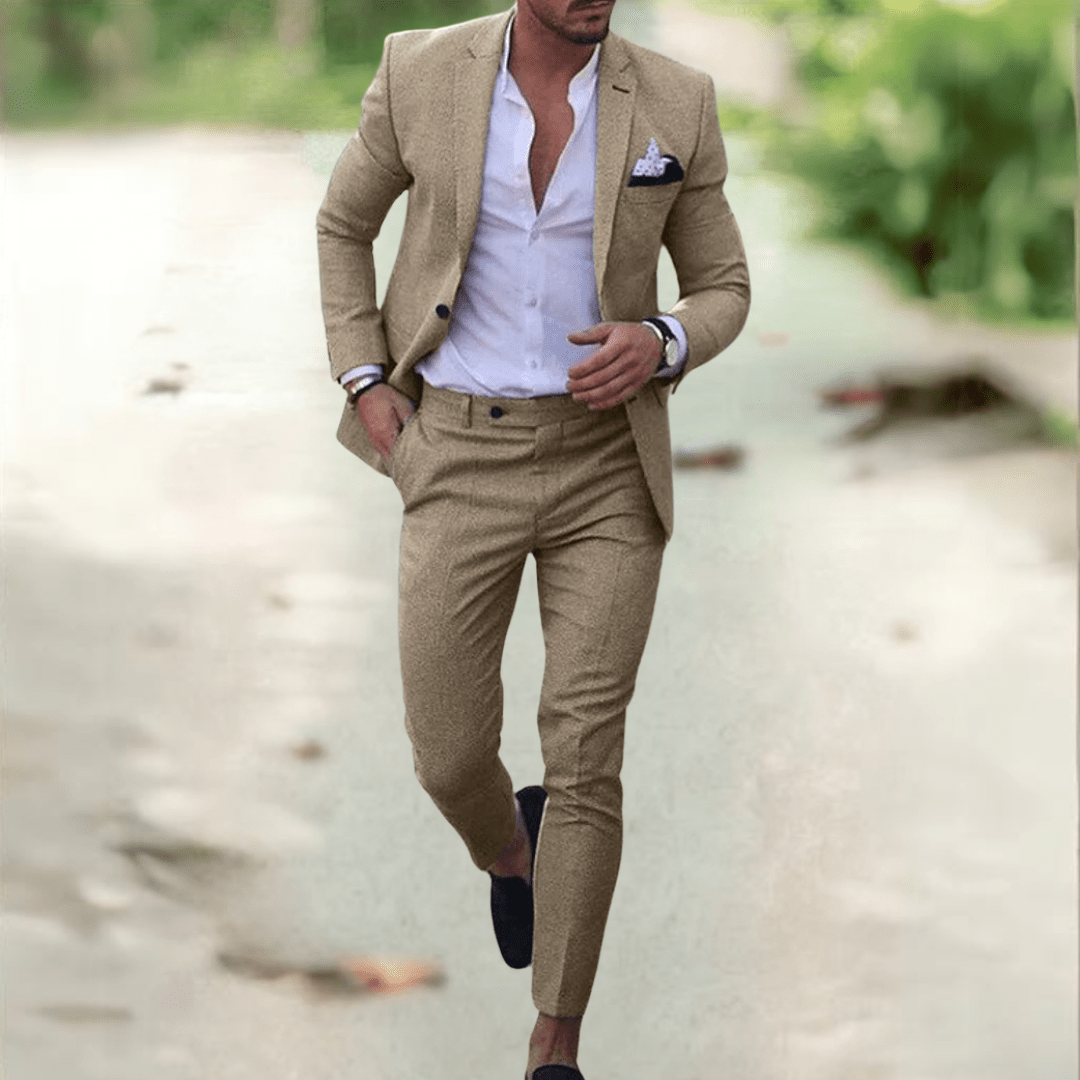 Valeron oblek elegantní slim fit pánský oblek na obchodní příležitosti a události | Temsk