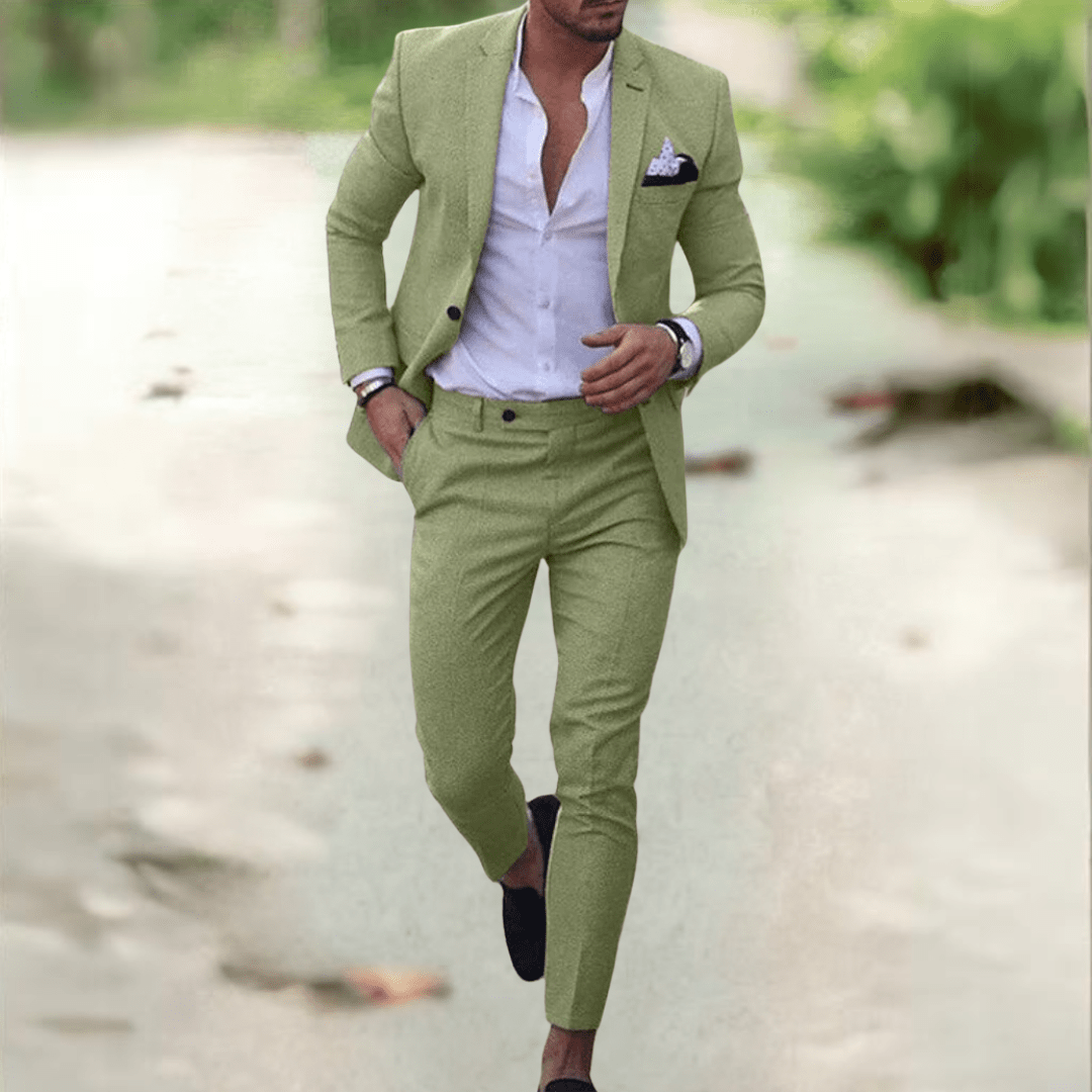Valeron oblek elegantní slim fit pánský oblek na obchodní příležitosti a události | Temsk
