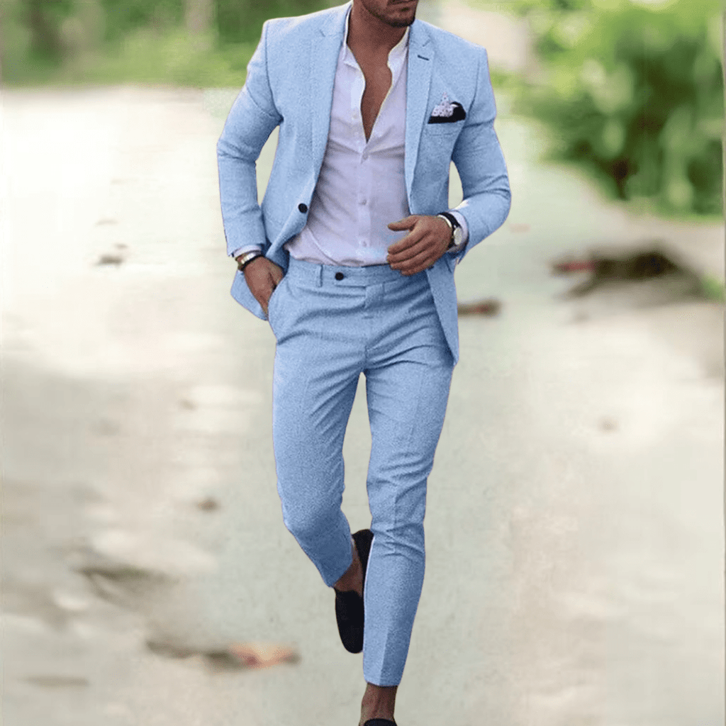 Valeron oblek elegantní slim fit pánský oblek na obchodní příležitosti a události | Temsk
