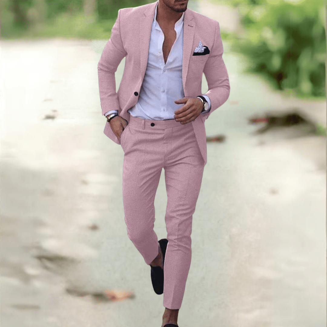 Valeron oblek elegantní slim fit pánský oblek na obchodní příležitosti a události | Temsk