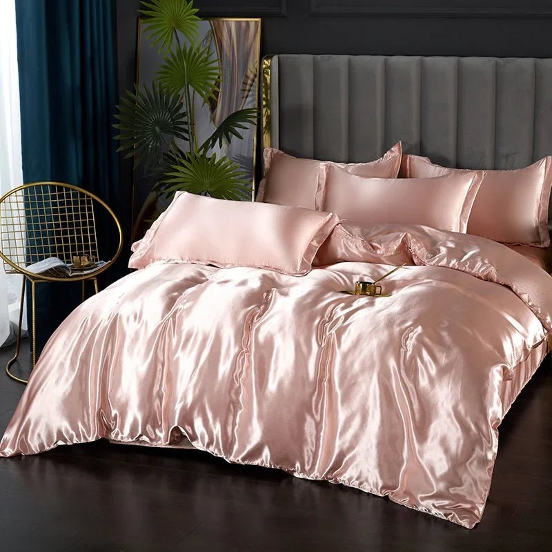 LunaSilk Satin Bedding Set For Restful Sleep Comfort | Temsk