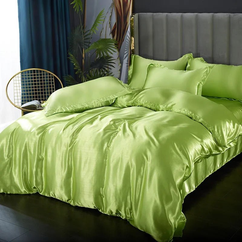 LunaSilk Satin Bedding Set For Restful Sleep Comfort | Temsk