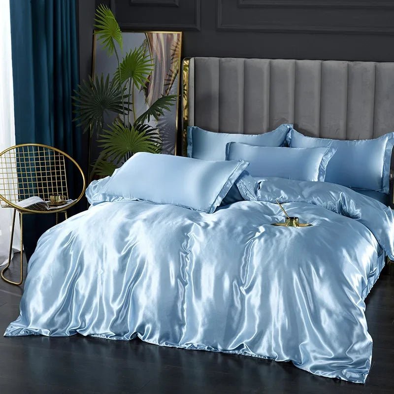 LunaSilk Satin Bedding Set For Restful Sleep Comfort | Temsk