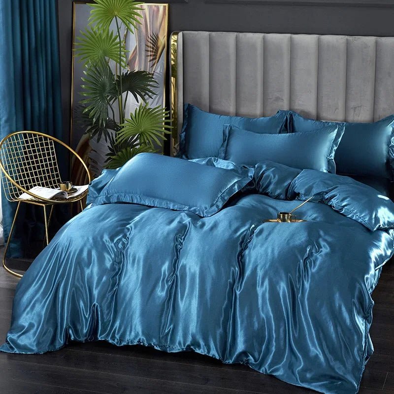 LunaSilk Satin Bedding Set For Restful Sleep Comfort | Temsk