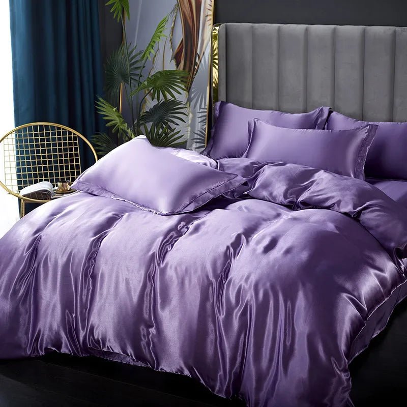 LunaSilk Satin Bedding Set For Restful Sleep Comfort | Temsk