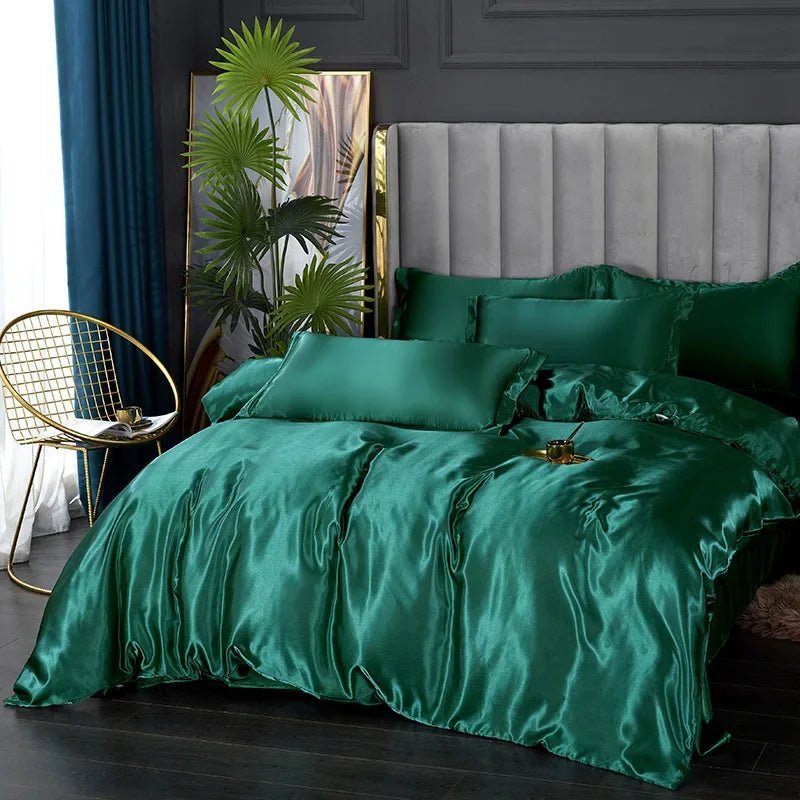 LunaSilk Satin Bedding Set For Restful Sleep Comfort | Temsk