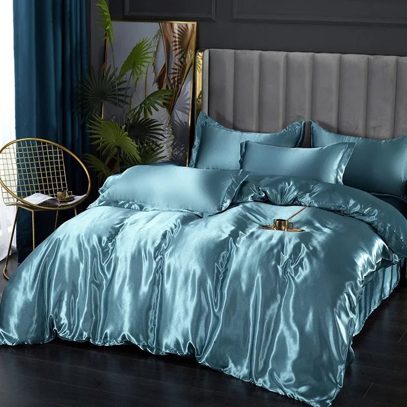 LunaSilk Satin Bedding Set For Restful Sleep Comfort | Temsk
