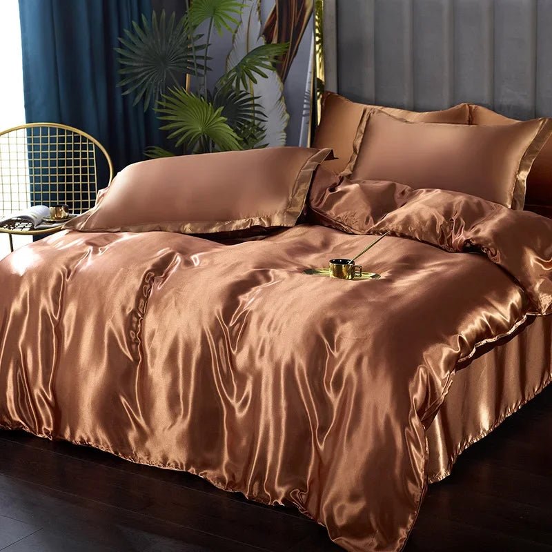 LunaSilk Satin Bedding Set For Restful Sleep Comfort | Temsk
