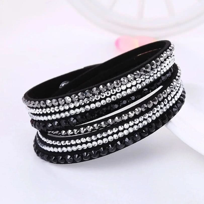 Elegant Crystal Wrap Bracelet With Crystals For Women | Temsk