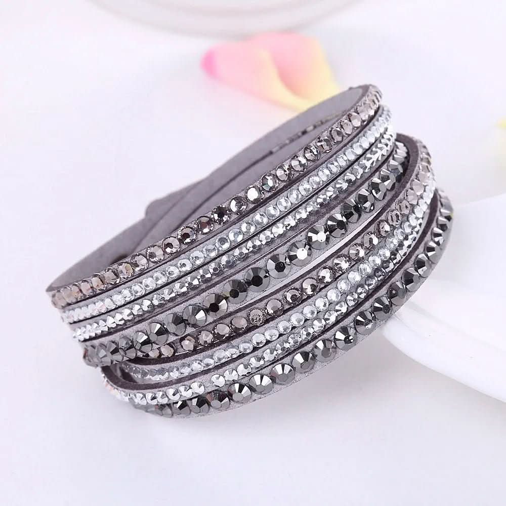 Elegant Crystal Wrap Bracelet With Crystals For Women | Temsk