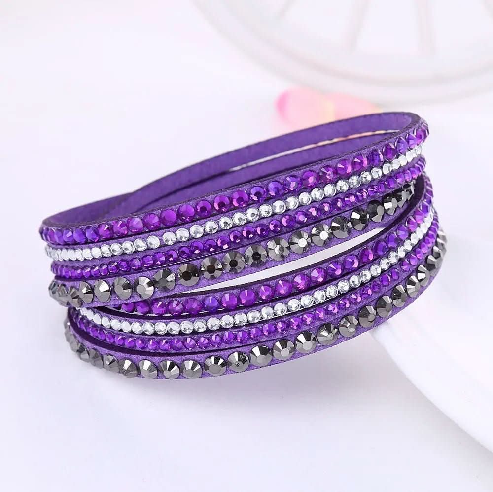 Elegant Crystal Wrap Bracelet With Crystals For Women | Temsk