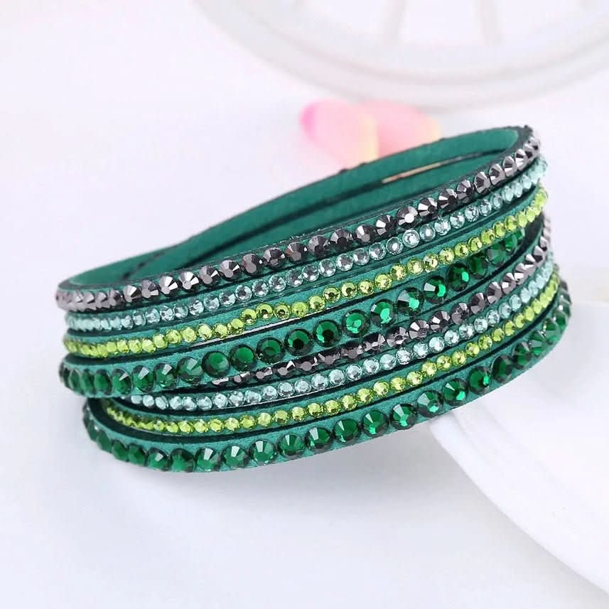 Elegant Crystal Wrap Bracelet With Crystals For Women | Temsk