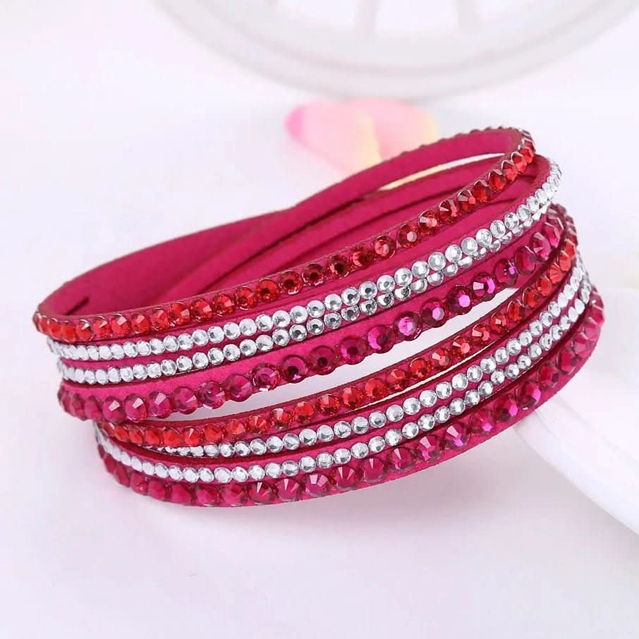 Elegant Crystal Wrap Bracelet With Crystals For Women | Temsk