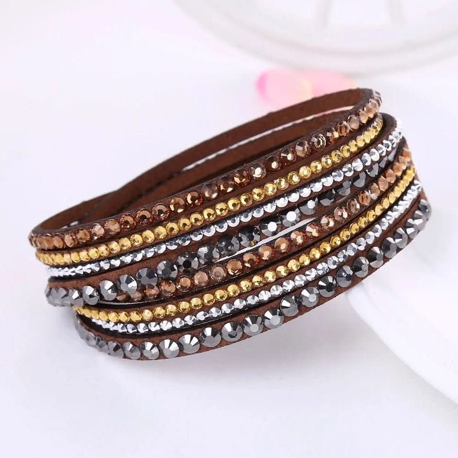 Elegant Crystal Wrap Bracelet With Crystals For Women | Temsk
