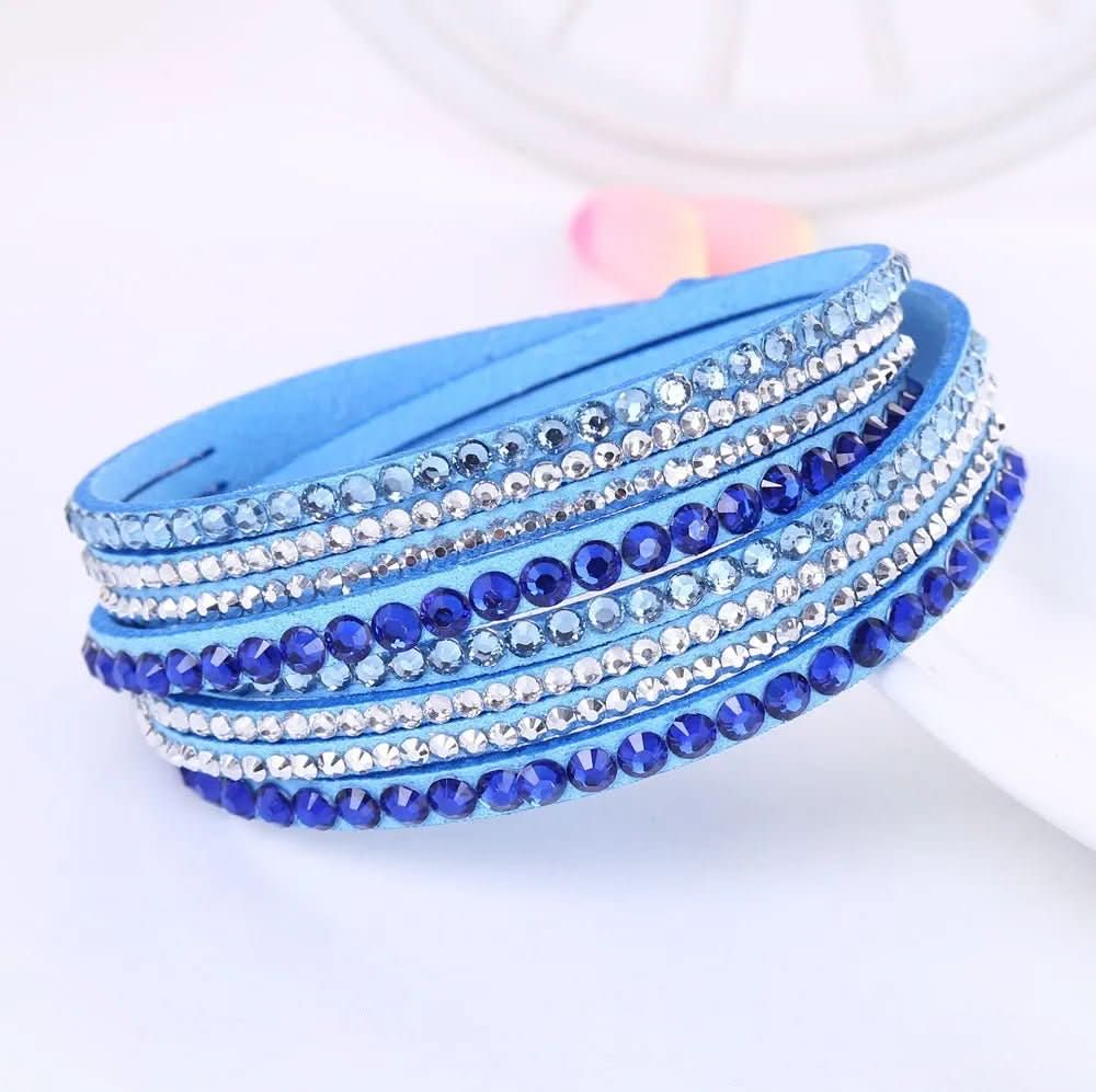 Elegant Crystal Wrap Bracelet With Crystals For Women | Temsk