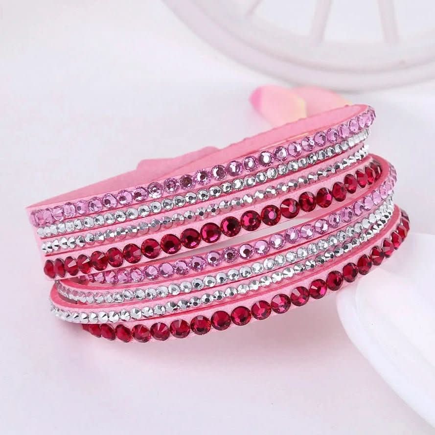 Elegant Crystal Wrap Bracelet With Crystals For Women | Temsk