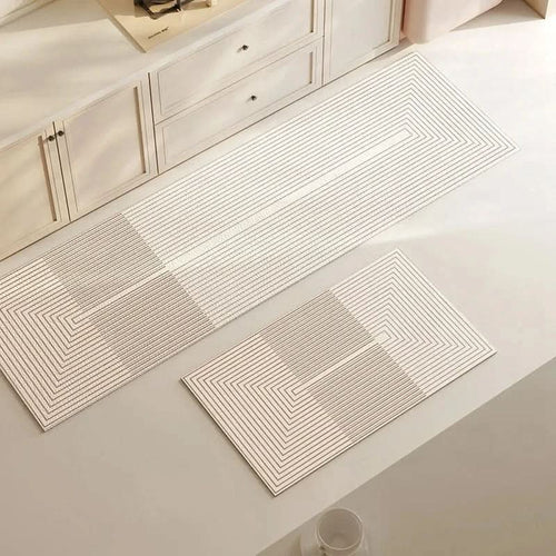 CulinarEase Ergonomic Anti-Fatigue Kitchen Mat For Comfortable Non-Slip Standing Temsk