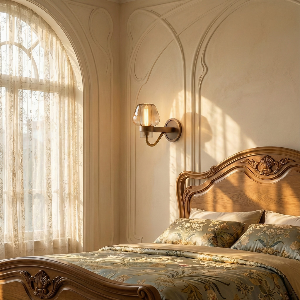 Lampada da parete elegante moderna in cristallo AureliaGlow | Temsk