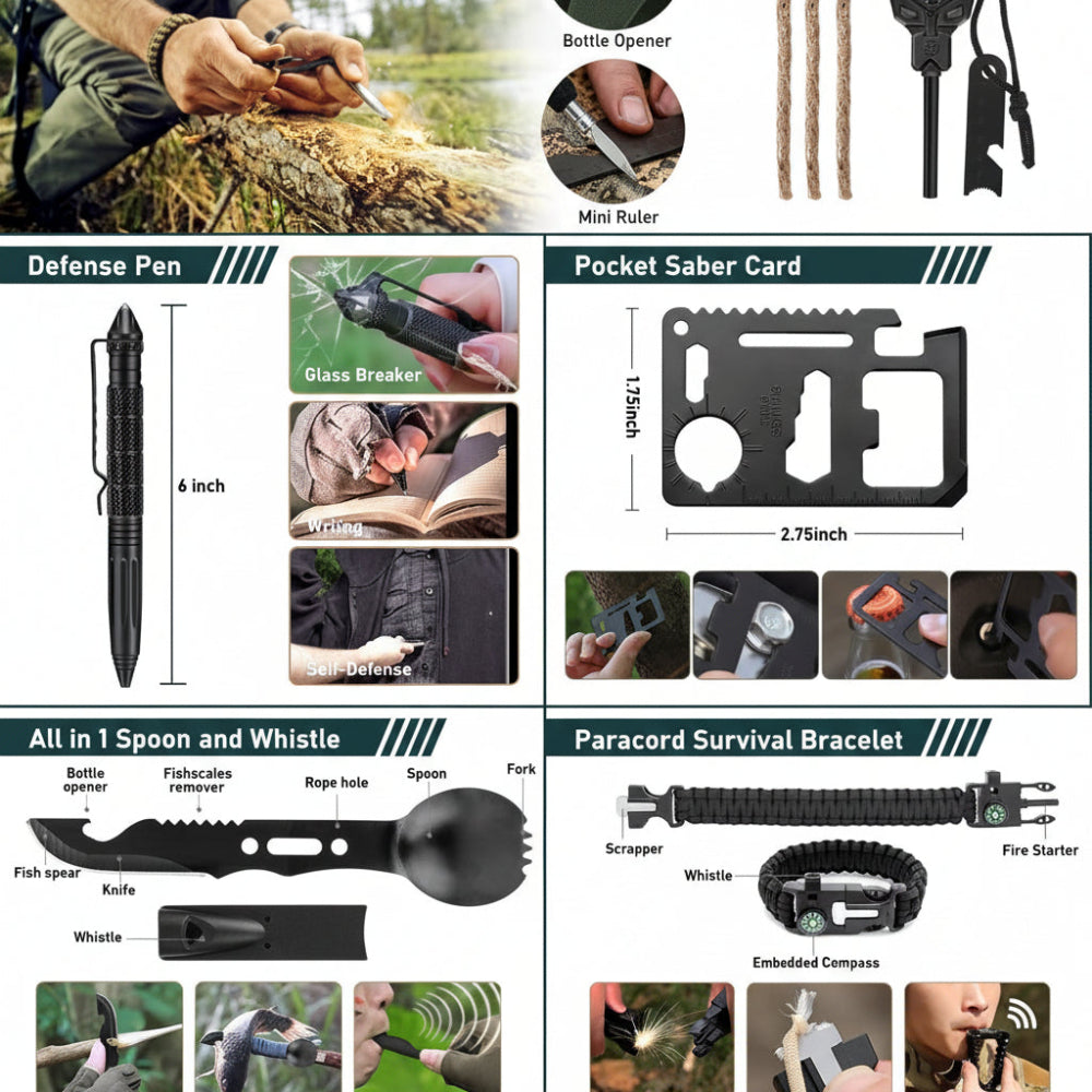 Disaster Ready Survival Kit With 262 Tools And Gear | Temsk