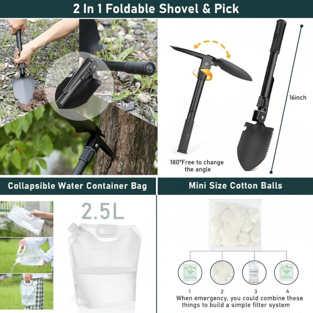 Disaster Ready Survival Kit With 262 Tools And Gear | Temsk