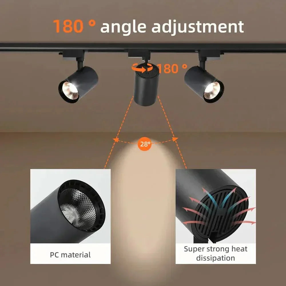 NovaGlow LED Spotlight For Living Spaces With Adjustable Light Angle | Temsk