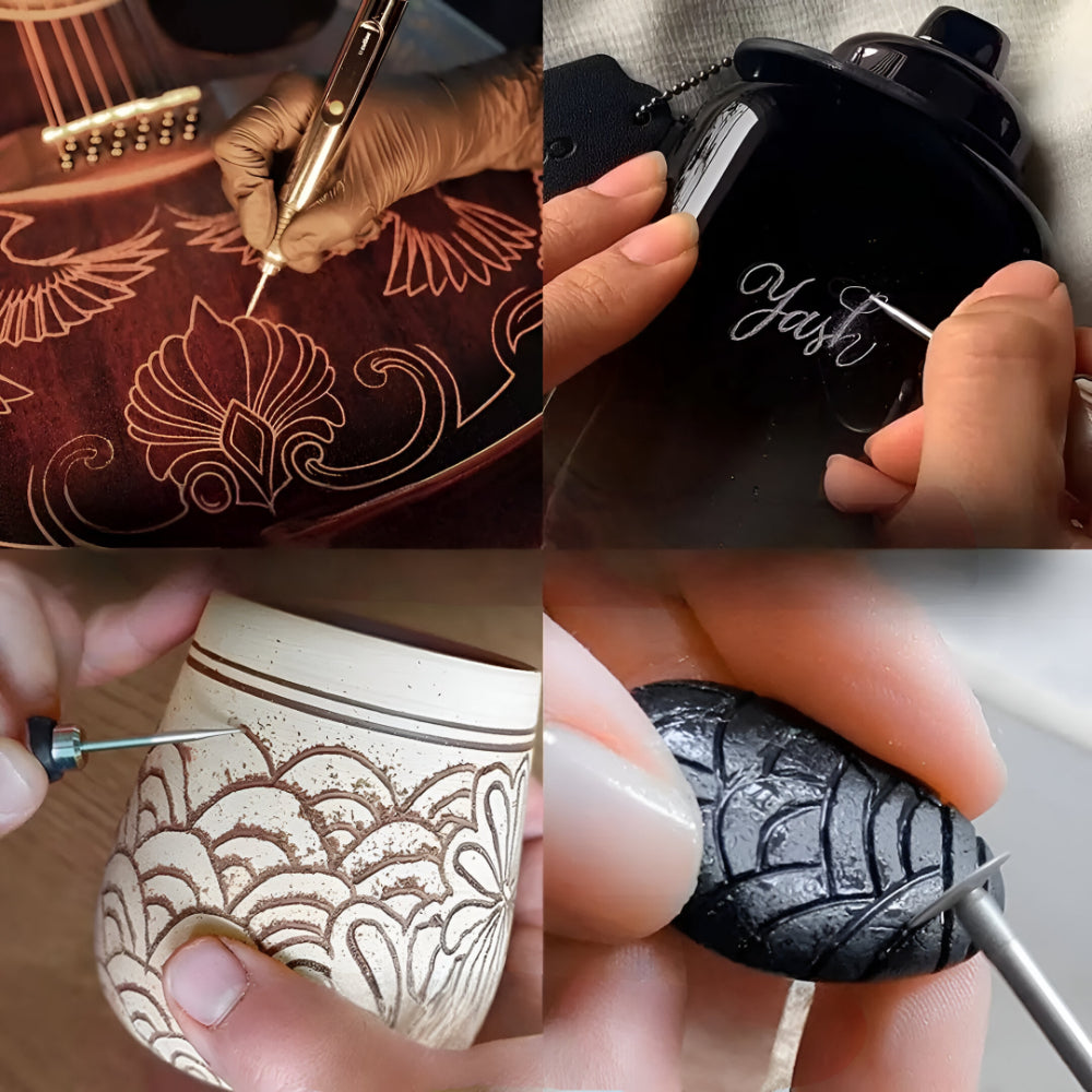 Electric Etching Pen For Precise Personalization On DIY Projects | Temsk