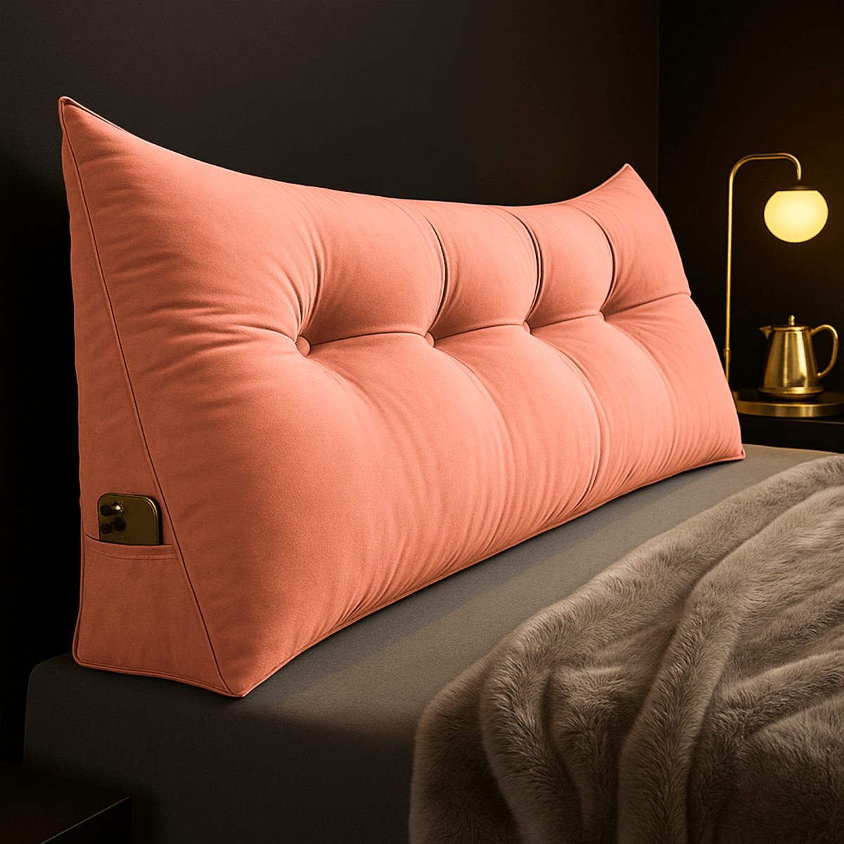 CozyNest Kilepude til Ergonomisk Rygstøtte på Seng og Sofa | Temsk