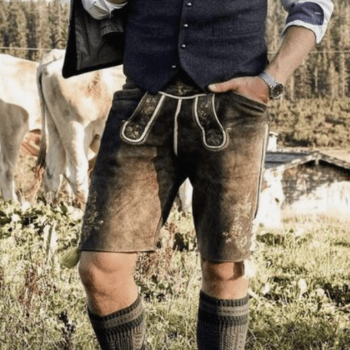 HeritageForge Men's Leather Trousers With Traditional Design | Temsk