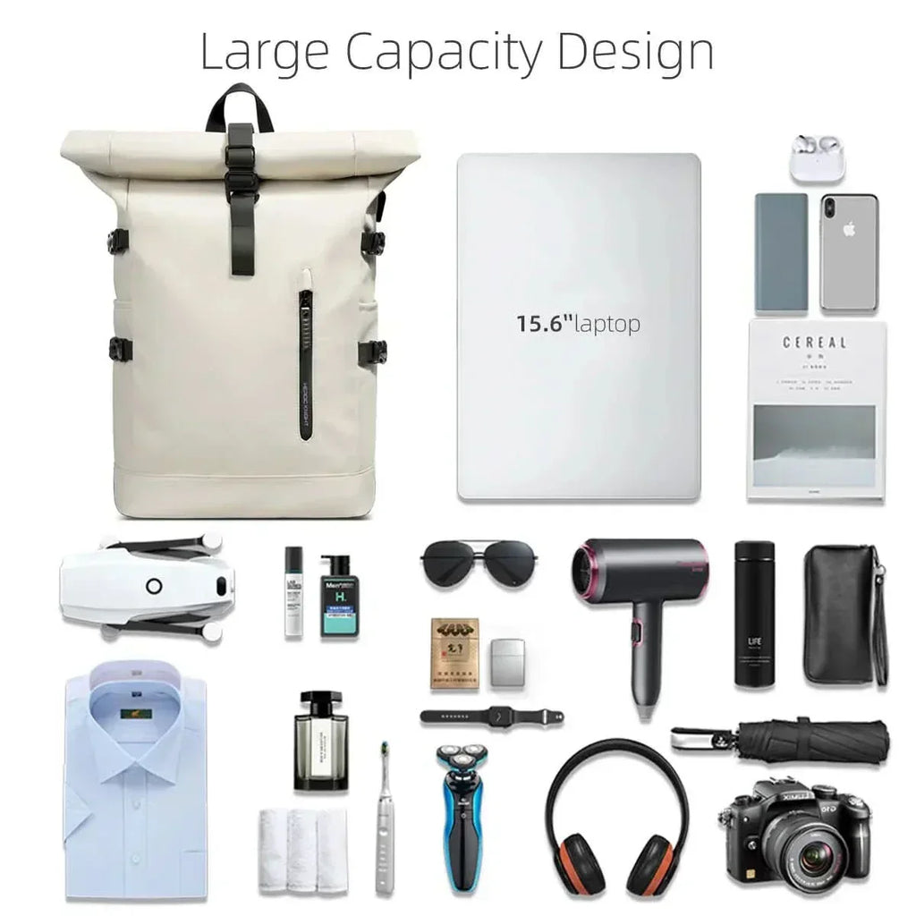 TrailMate Expandable Roll-Top Backpack With Laptop Compartment And Large Capacity | Temsk