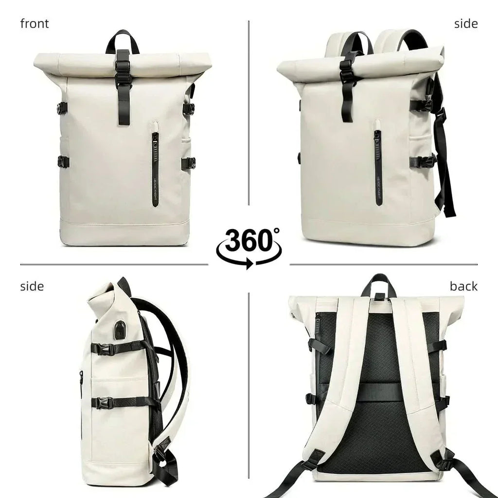 TrailMate Expandable Roll-Top Backpack With Laptop Compartment And Large Capacity | Temsk