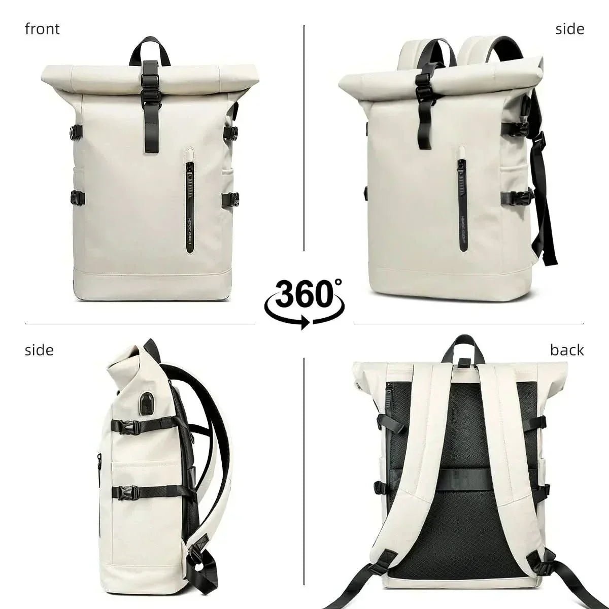 TrailMate Expandable Roll-Top Backpack With Laptop Compartment And Large Capacity | Temsk