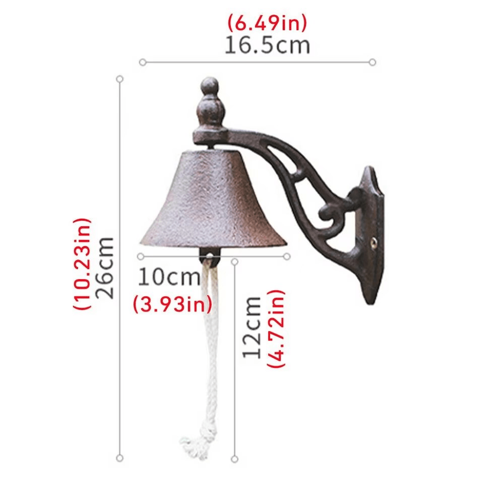 Aurelia Bell Classic Cast Iron Doorbell In Vintage Style For Stylish Entrances | Temsk
