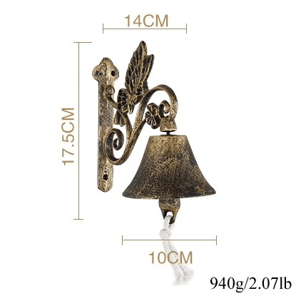 Aurelia Bell Classic Cast Iron Doorbell In Vintage Style For Stylish Entrances | Temsk