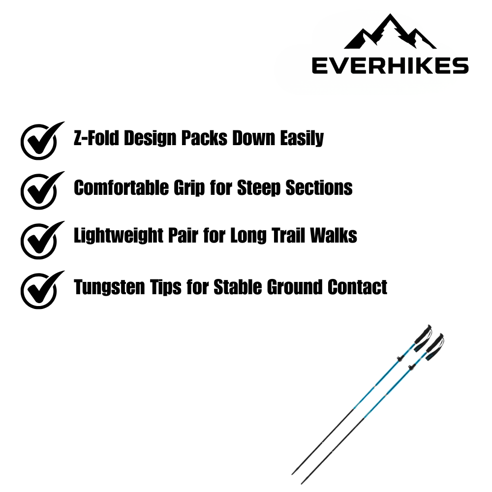 Trekking Poles, Lightweight Folding | Temsk