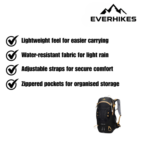 Featherweight Trail Daypack For Day Hikes And Trail Walks With Water-Resistant Fabric | Temsk