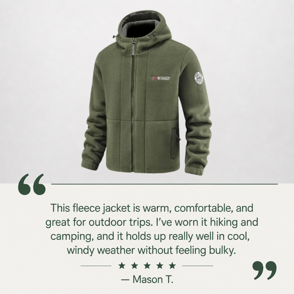 Fleecejacke für Herren, winddichte und atmungsaktive Oberbekleidung | Temsk