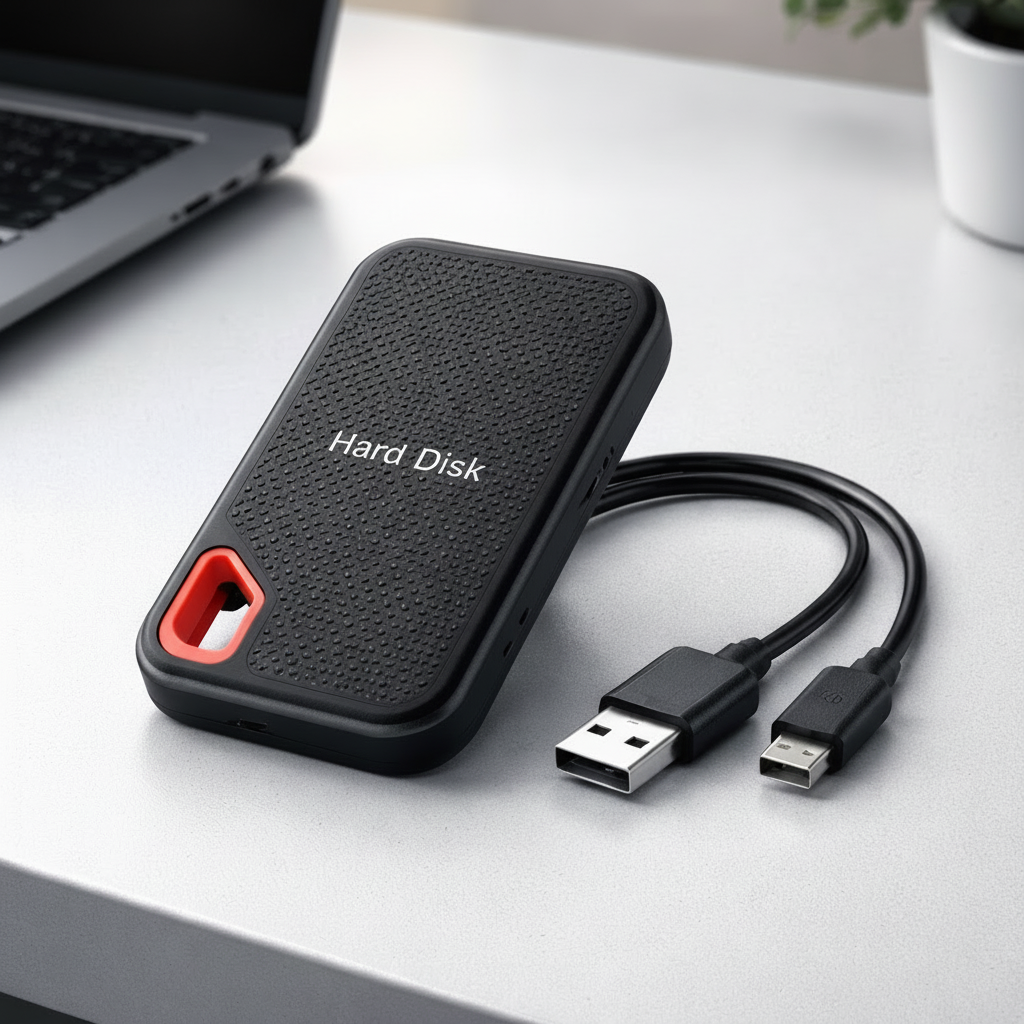 Compact USB-C Portable SSD for Quick Backup and Storage | Temsk
